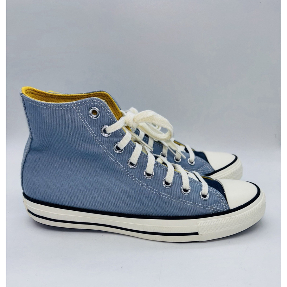 Converse Chuck Taylor All Star Hi Blue Yellow Womens 9 Mens 7 NWOB